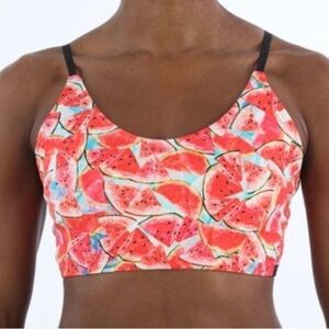 Btru2u Active Wear Elastic Cage Bralette in Daquiri